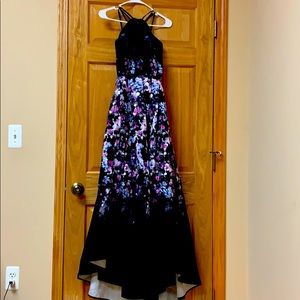 Elegant banquet long high to low dress